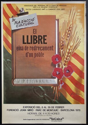 a poster of a book and wheat