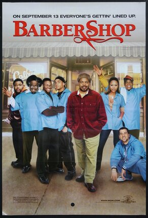 a movie poster of a barbershop