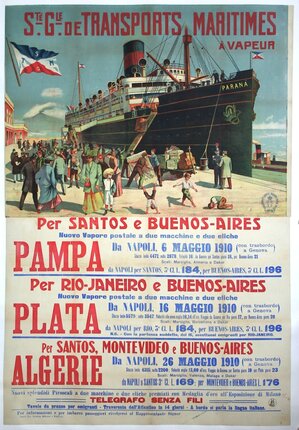 a poster of a ship