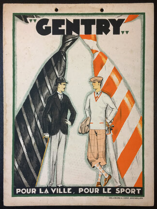 a poster of men wearing suits and hats