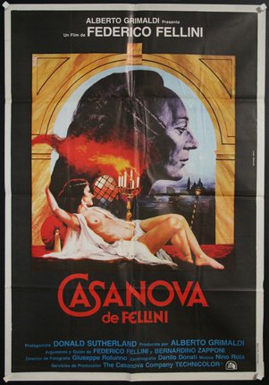 a movie poster of a woman lying on a bed with a man in a candle