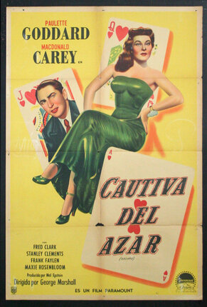 a movie poster of a woman and a man