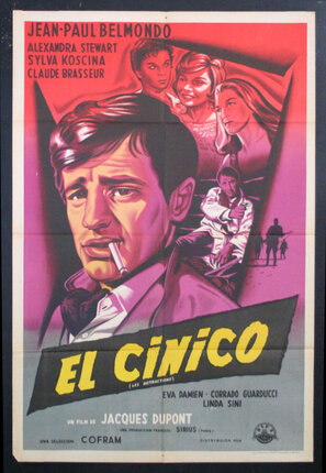 a movie poster with a man smoking a cigarette
