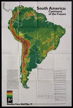 a map of south america