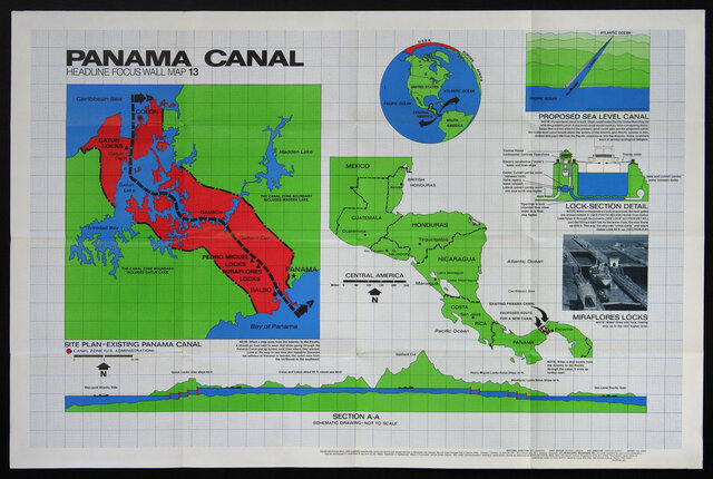 a map of panama canal