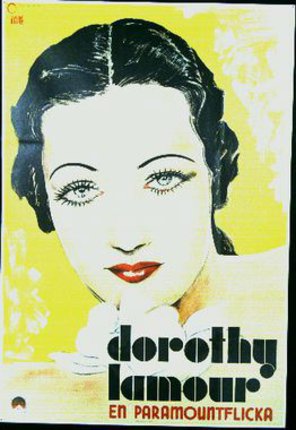 a poster of a woman with her chin