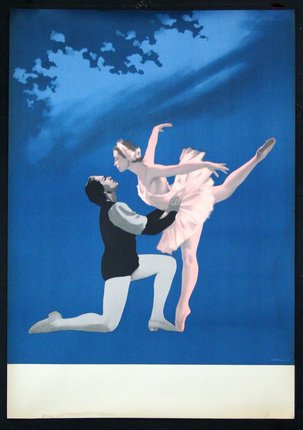 a poster of a ballet dancer and a man