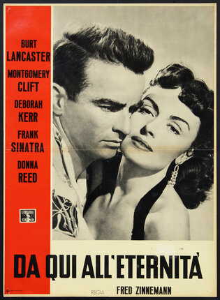 a movie poster of a man and woman