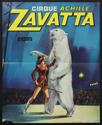 a poster of a circus show