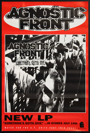 Agnostic Front - NEW LP Something's Gotta Give | Original Vintage