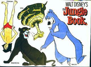 cartoon characters from the jungle book