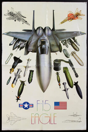 a poster of a fighter jet