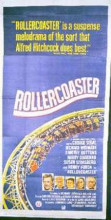 a poster of a roller coaster