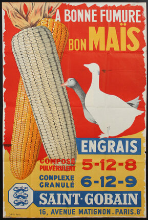 a poster of corn and goose