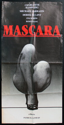 a poster of a woman wearing fishnet tights