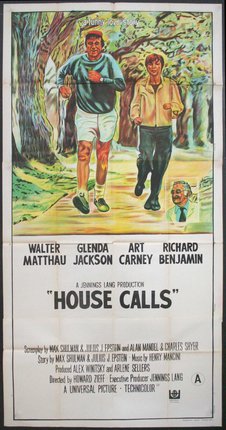 a movie poster of two men running