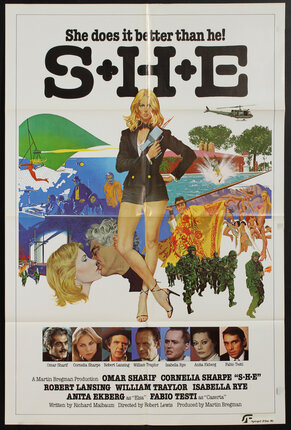 a movie poster with a woman and many pictures