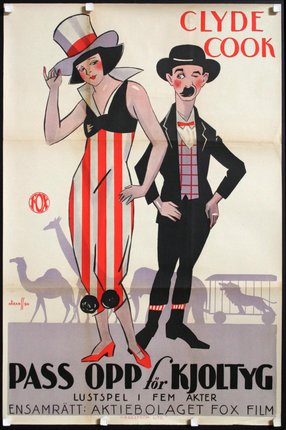 a poster of a man and woman