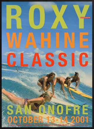 Roxy Wahine Classic 2001 - San Onofre | Original Vintage Poster