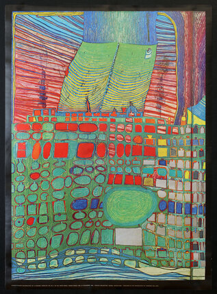 a framed art piece of artwork