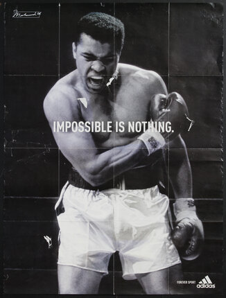 Poster A3 Muhammad Ali Impossible Is Nothing Boxeo Boxing 