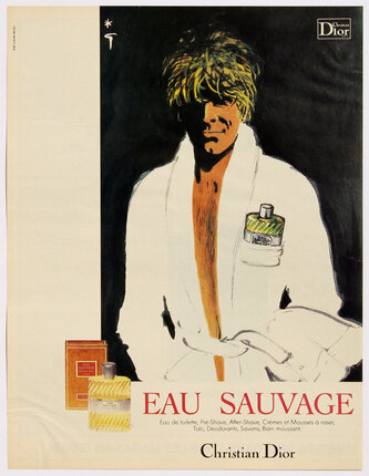 Eau Sauvage - Christian Dior (Magazine Ad 1), Original Vintage Poster