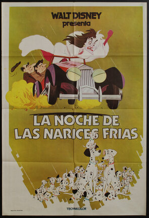 a movie poster with a cartoon character riding a car