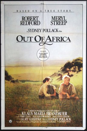 a movie poster of two people sitting in a grassy field