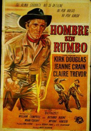 a movie poster with a cowboy and a gun