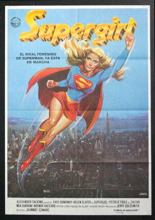a poster of a woman flying through the air