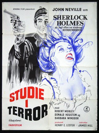 a movie poster with a woman and a man pointing a gun