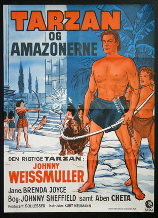 a poster of a man holding a bow and arrows