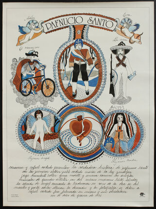 a drawing of various people