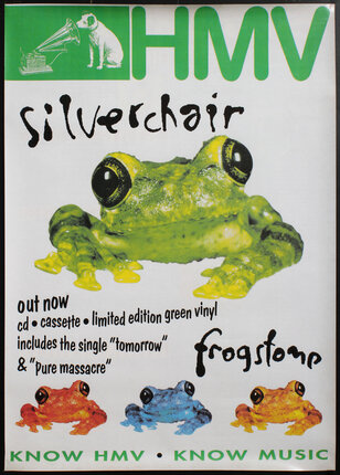 a poster with a frog on it