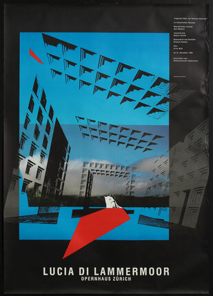 a poster of a building