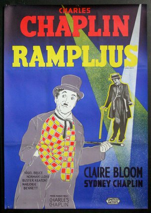 a poster of a man with a cane