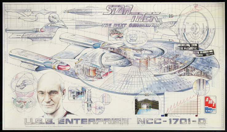 a drawing of a spaceship