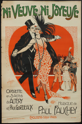 a poster of a man and woman dancing