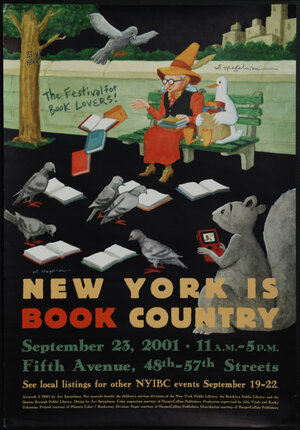 a poster of a book fair