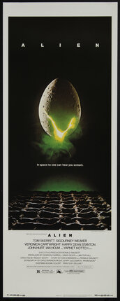 a poster of an alien egg