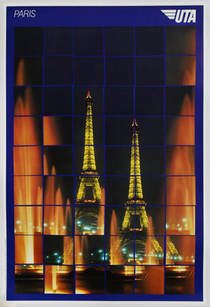 a lit up eiffel tower