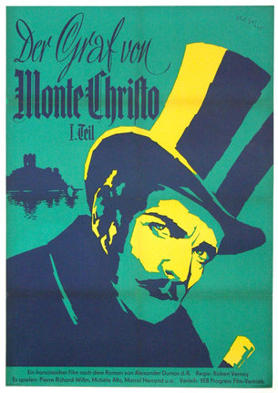 a poster of a man with a top hat