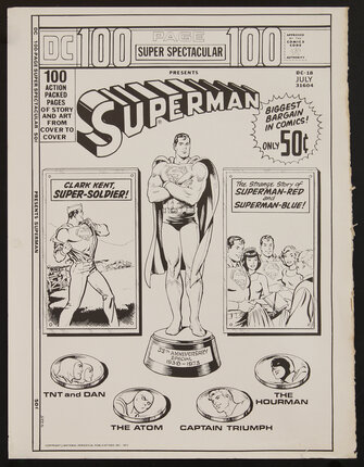 a black and white poster of a comic book