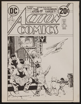 a black and white comic book cover
