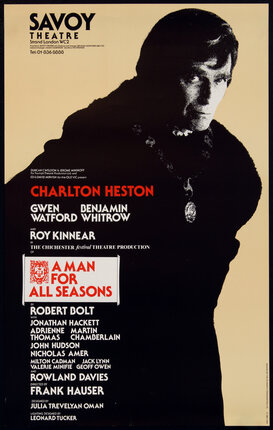 a poster of a man