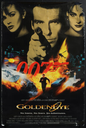 a movie poster with a man pointing a gun