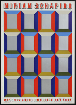 poster with geometric pattern artwork