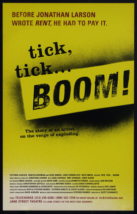 poster with text with yellow background and black letters