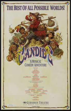 Candide - Gershwin Theatre NYC (Window Card) | Original Vintage Poster ...