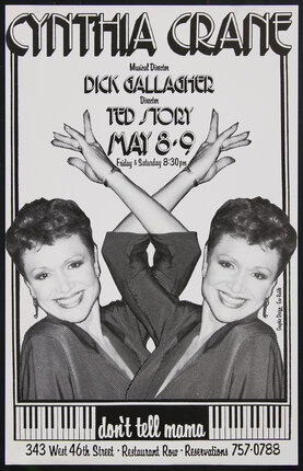 poster of a performer duplicated with arms twisted together